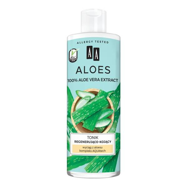 AA Aloes 100% Aloe Vera Extract Tonik Regenerująco-kojący 400ml